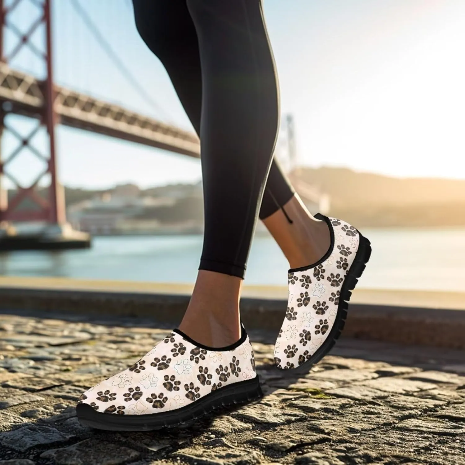 Women Casual Loafers Memroy Foam Fashion Walking Shoes Low Cut Anti-Skid Running Sneakers