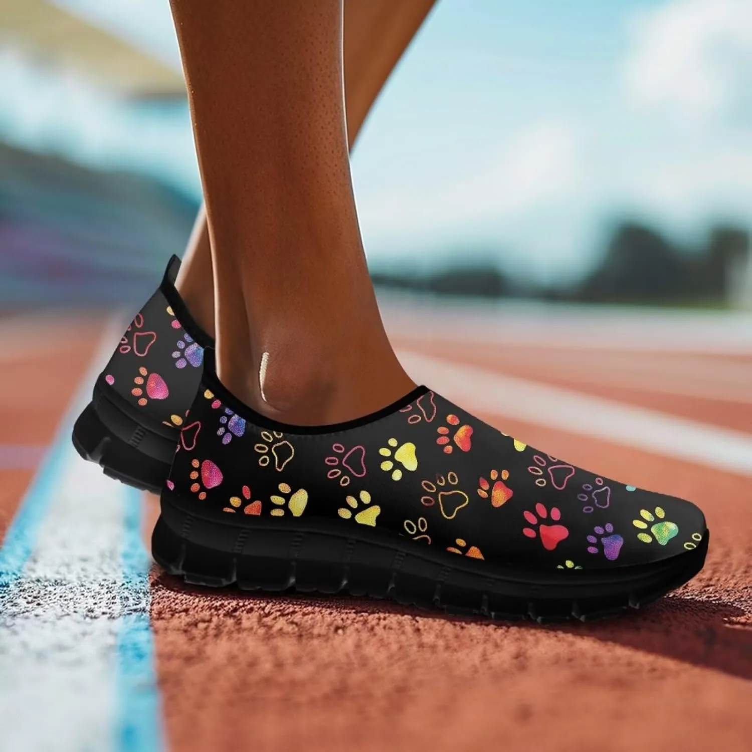 Women Casual Loafers Memroy Foam Fashion Walking Shoes Low Cut Anti-Skid Running Sneakers