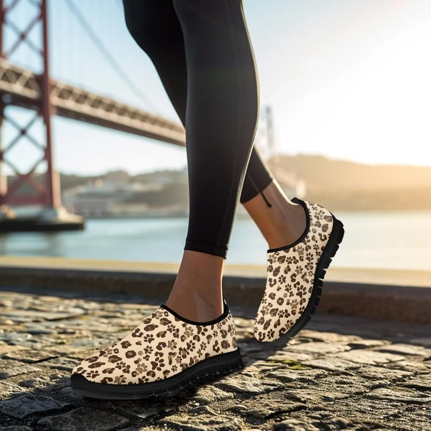 Women Casual Loafers Memroy Foam Fashion Walking Shoes Low Cut Anti-Skid Running Sneakers