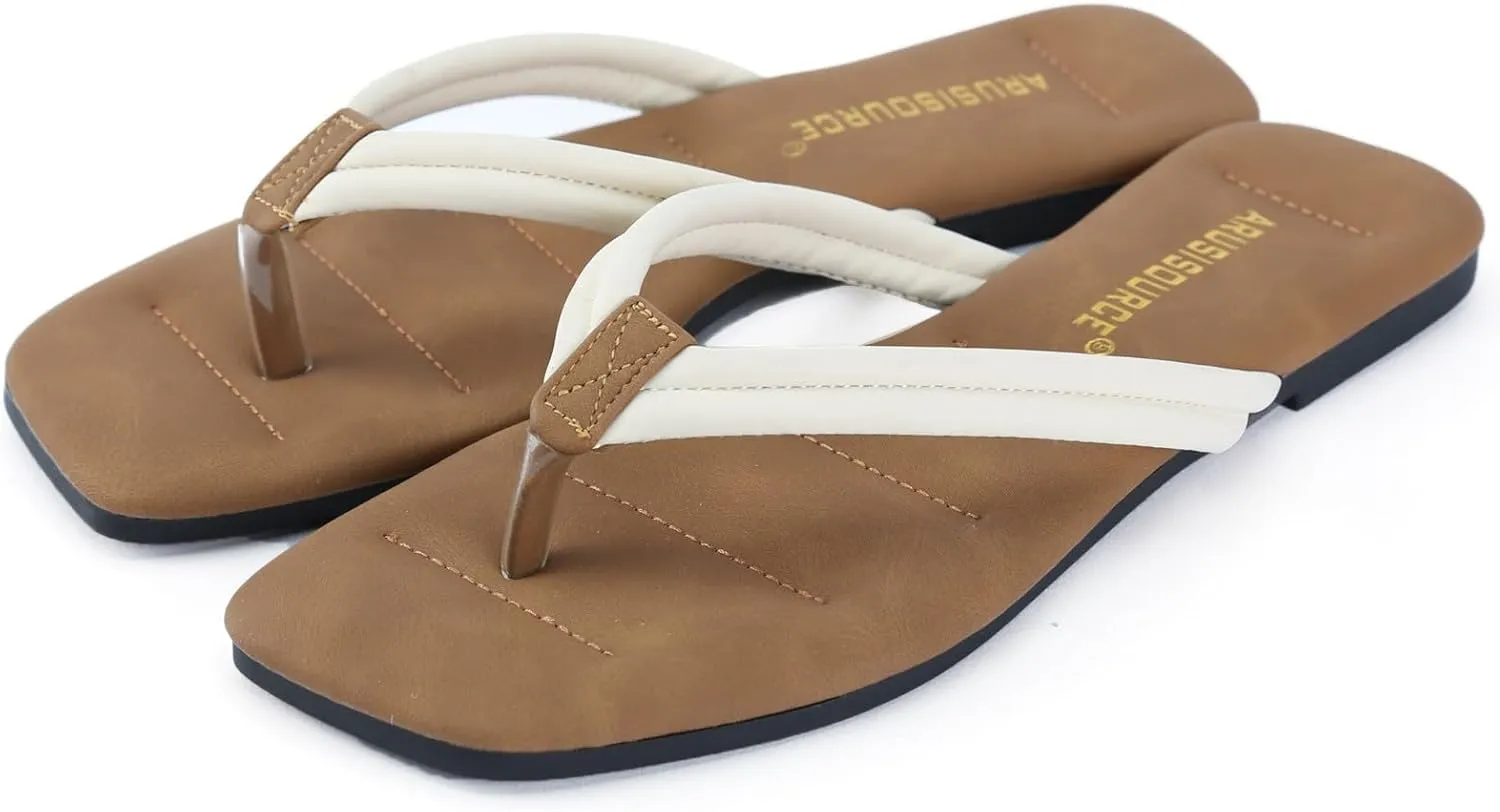 Women Shoes Soft Soled Flip Flops Fashionable Flip Flops Seaside Beach Sandals Yoga Sandals for Women Size 11, 6.5