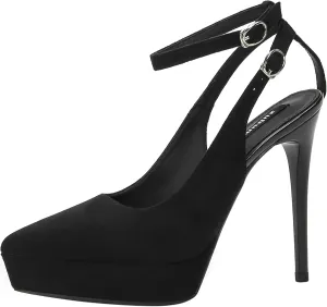 Womens Chunky Platform High Block Heels Pointed Closed Toe Ankle Strap Heel Sandals Comfortable Office Wedding Party Dress Pumps Shoes