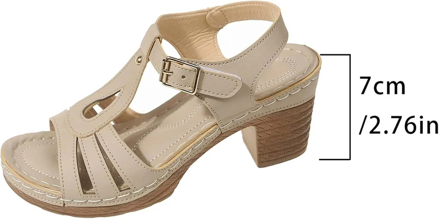 Women's European And Retro Foreign Trade Large Size Hollow Light Soft Sole Casual Shoes Double Bow Sandals for Women