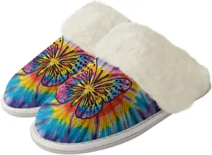 Women's Fuzzy Slipper Home Slippers Fluffy Winter House Shoes Soft Sole Slippers for Indoor