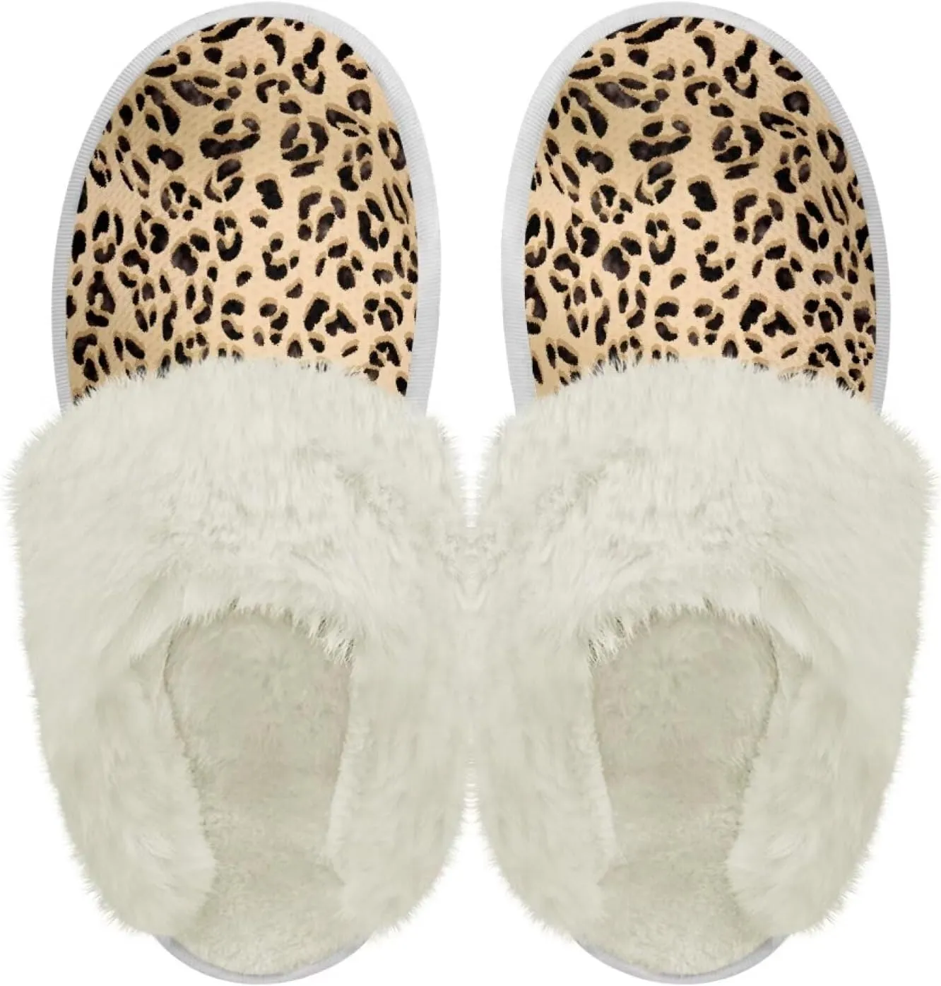 Women's Fuzzy Slipper Home Slippers Fluffy Winter House Shoes Soft Sole Slippers for Indoor