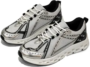 Women's Lightweight Running Sneakers 2024, Breathable Athletic Shoes, Casual Mesh Lace-Up Sneakers for Women, Stylish Gym Trainers