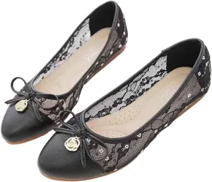 Women's Mesh Flats Casual Slip On Loafers Breathable Comfortable Flat Shoes for Walking Outdoor Leisure Spring