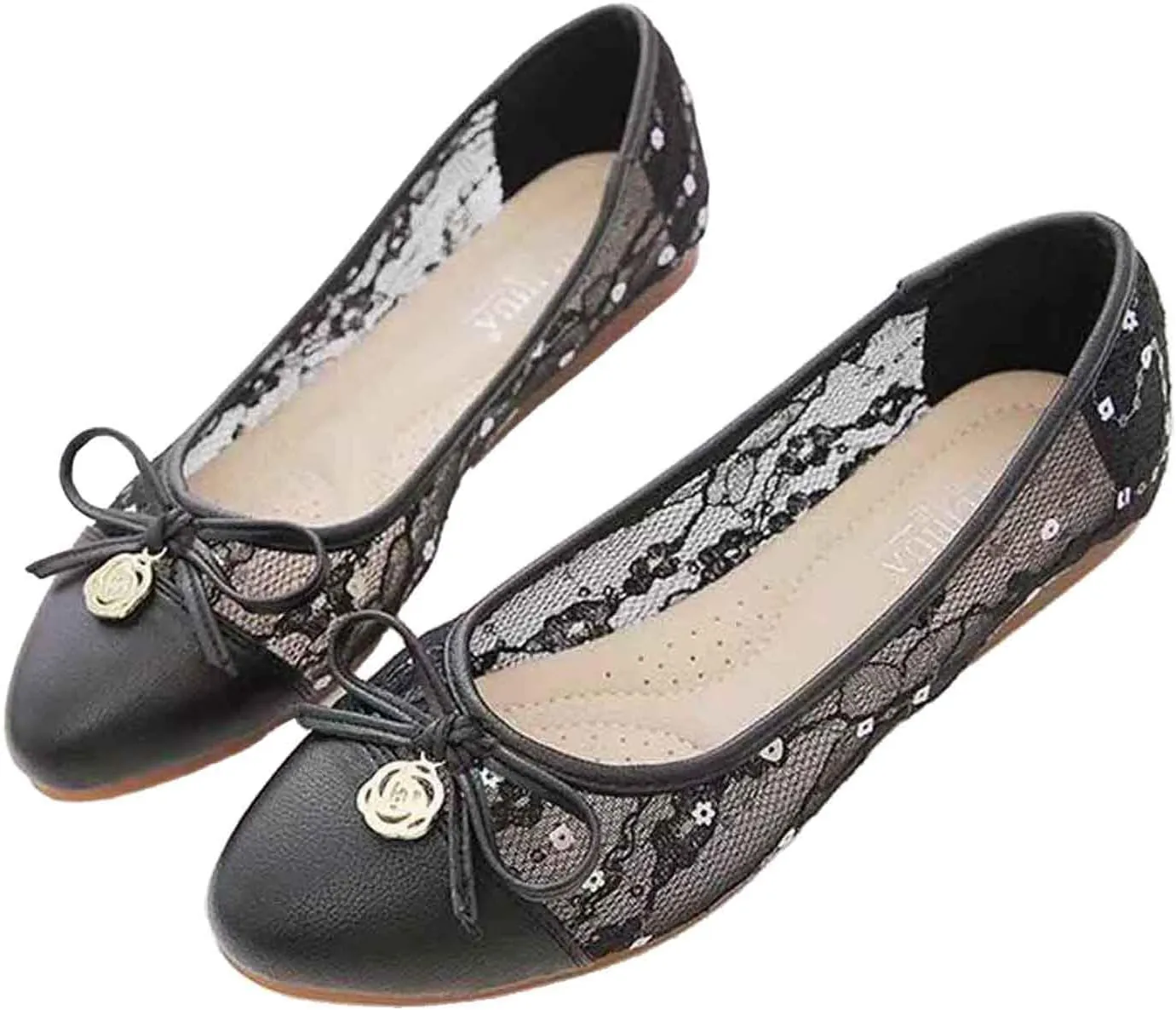 Women's Mesh Flats Casual Slip On Loafers Breathable Comfortable Flat Shoes for Walking Outdoor Leisure Spring
