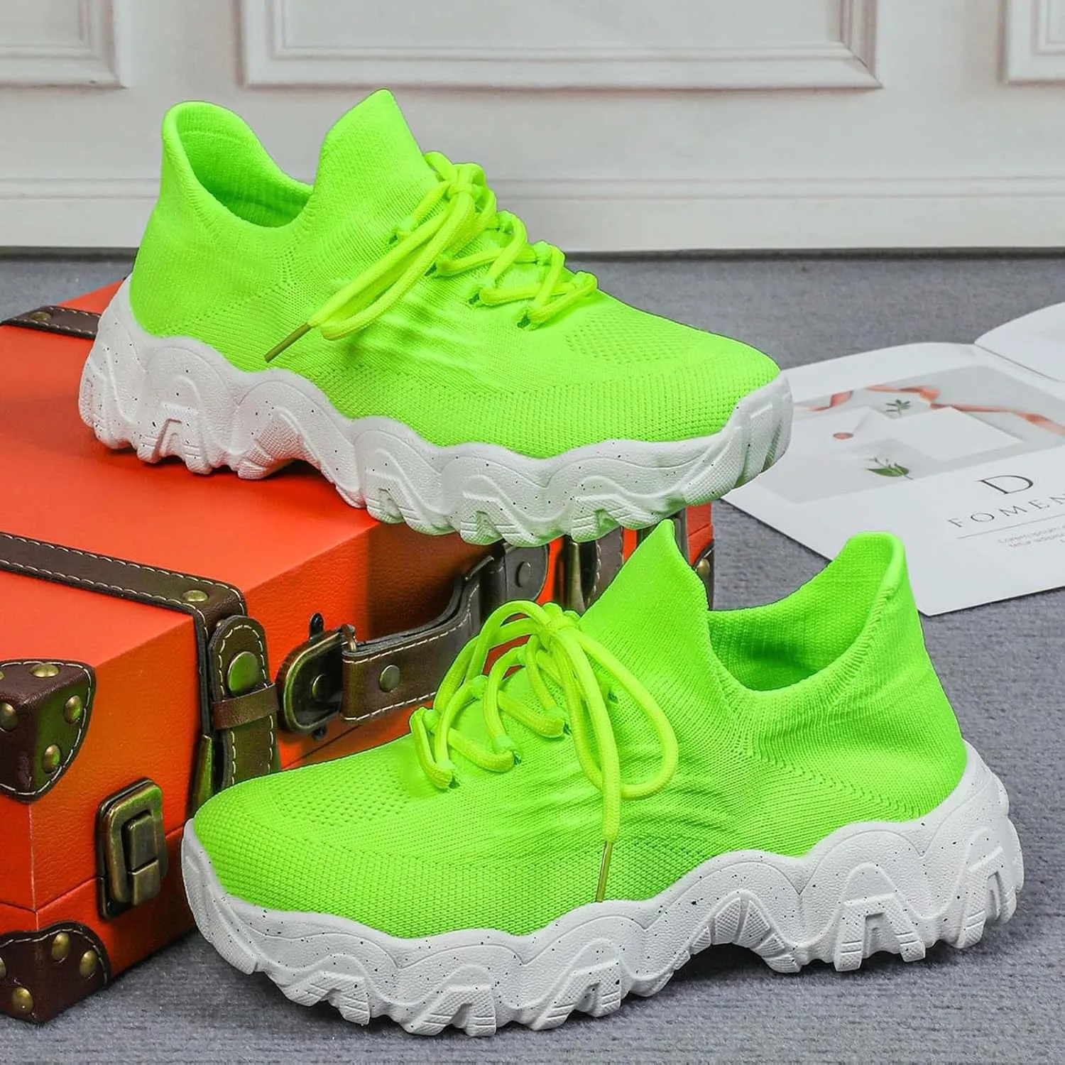 Women's Sneakers Womens Walking Shoes Sports Women's Shoes Breathable Sock Shoes Sneakers Women Shoes Athletic for Women