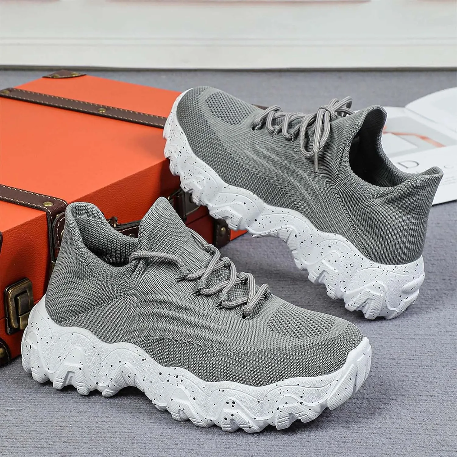 Women's Sneakers Womens Walking Shoes Sports Women's Shoes Breathable Sock Shoes Sneakers Women Shoes Athletic for Women