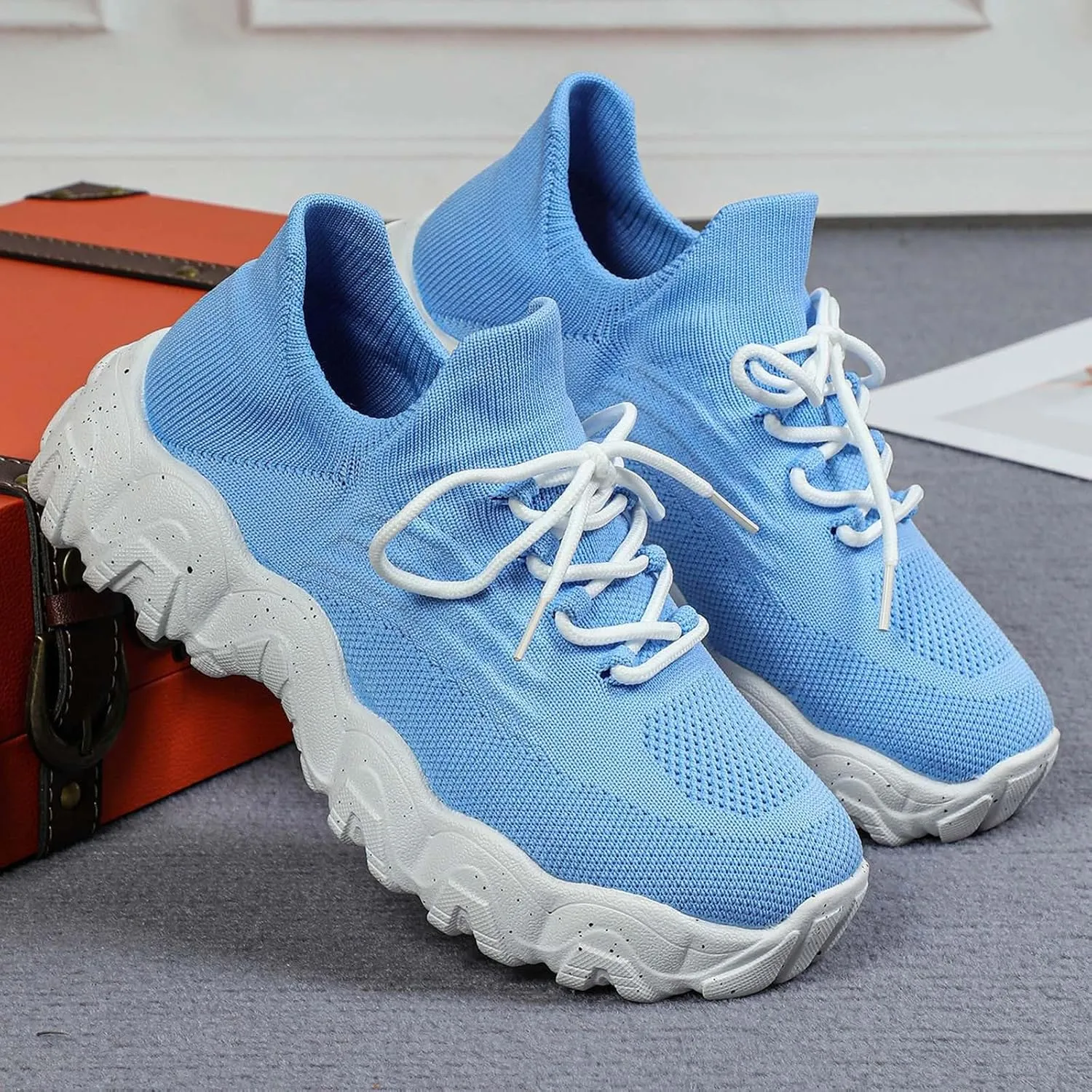 Women's Sneakers Womens Walking Shoes Sports Women's Shoes Breathable Sock Shoes Sneakers Women Shoes Athletic for Women
