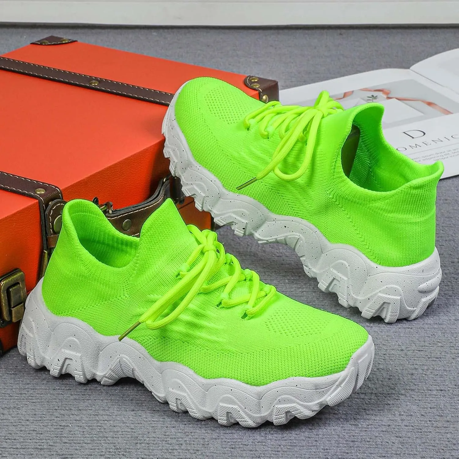 Women's Sneakers Womens Walking Shoes Sports Women's Shoes Breathable Sock Shoes Sneakers Women Shoes Athletic for Women