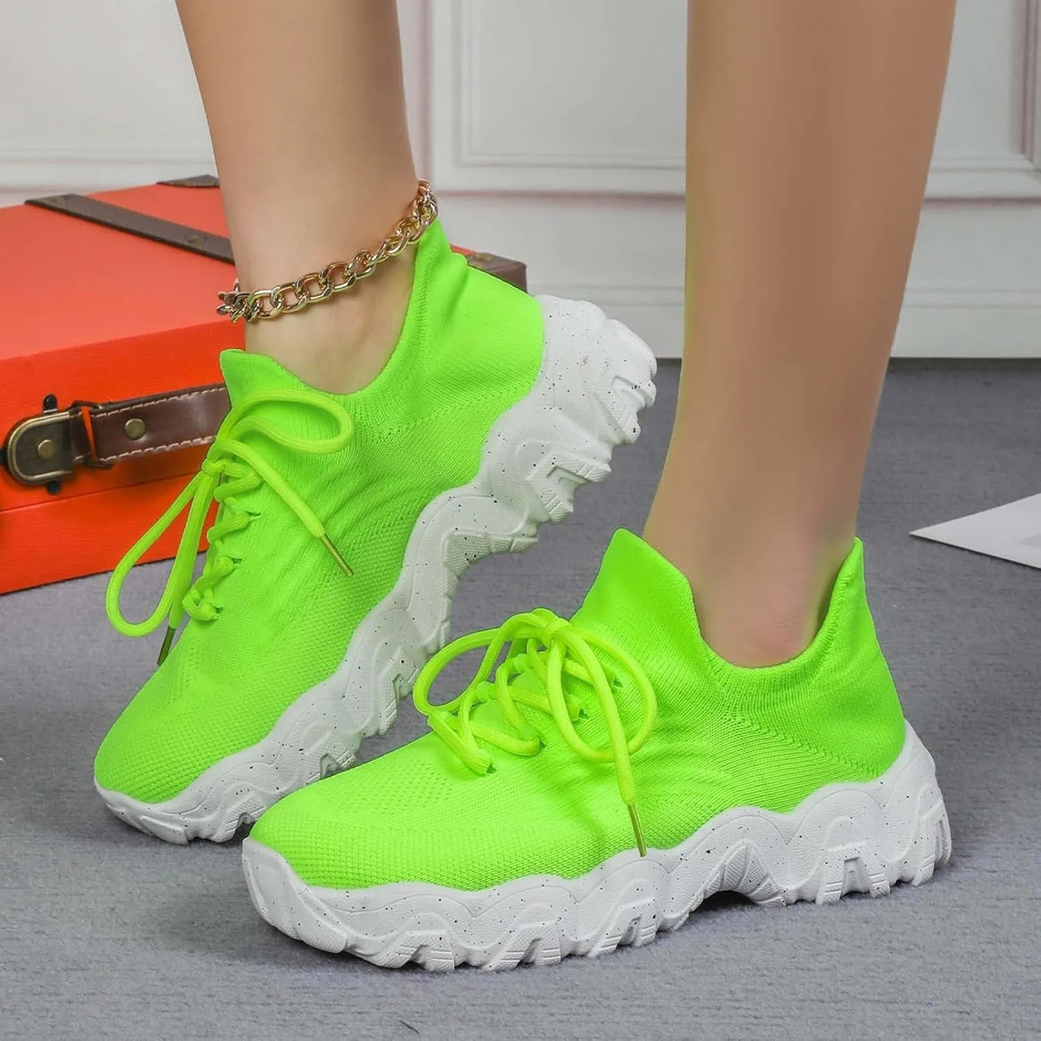 Women's Sneakers Womens Walking Shoes Sports Women's Shoes Breathable Sock Shoes Sneakers Women Shoes Athletic for Women