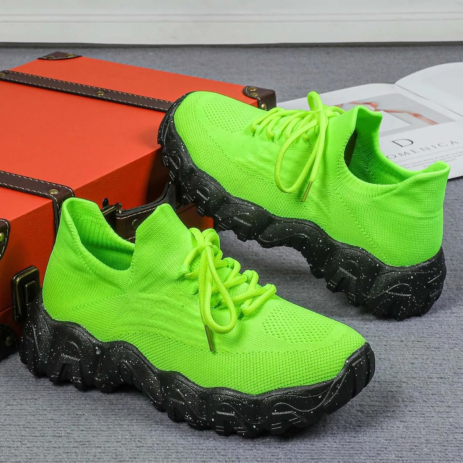 Women's Sneakers Womens Walking Shoes Sports Women's Shoes Breathable Sock Shoes Sneakers Women Shoes Athletic for Women