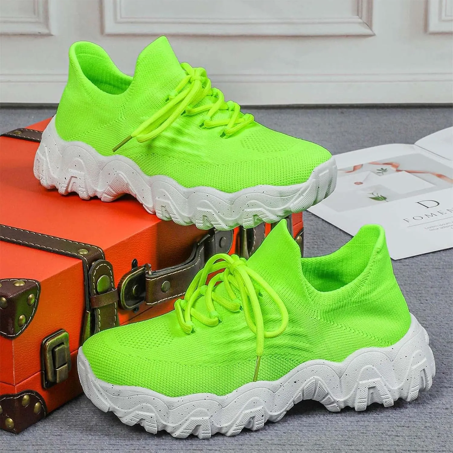 Women's Sneakers Womens Walking Shoes Sports Women's Shoes Breathable Sock Shoes Sneakers Women Shoes Athletic for Women