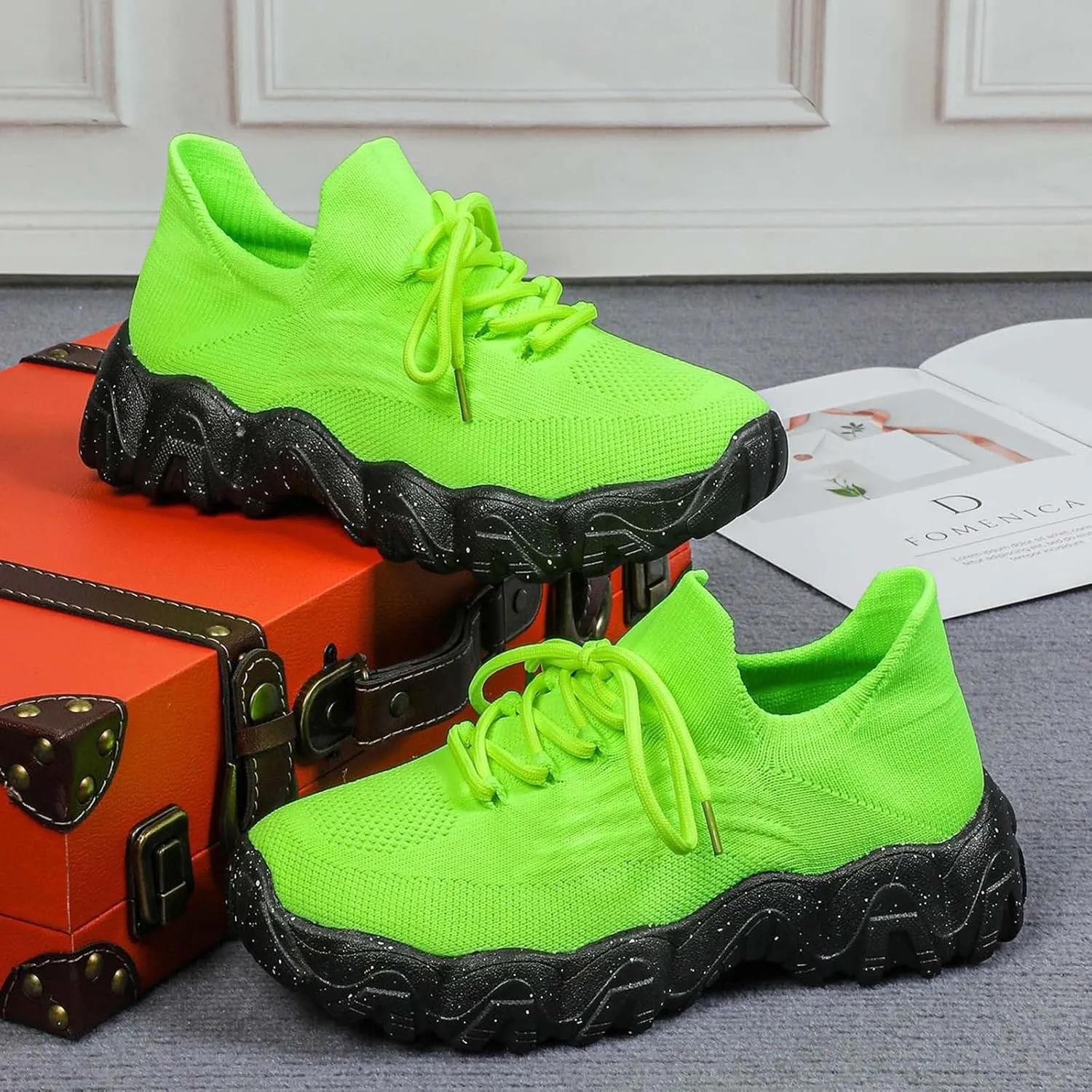 Women's Sneakers Womens Walking Shoes Sports Women's Shoes Breathable Sock Shoes Sneakers Women Shoes Athletic for Women