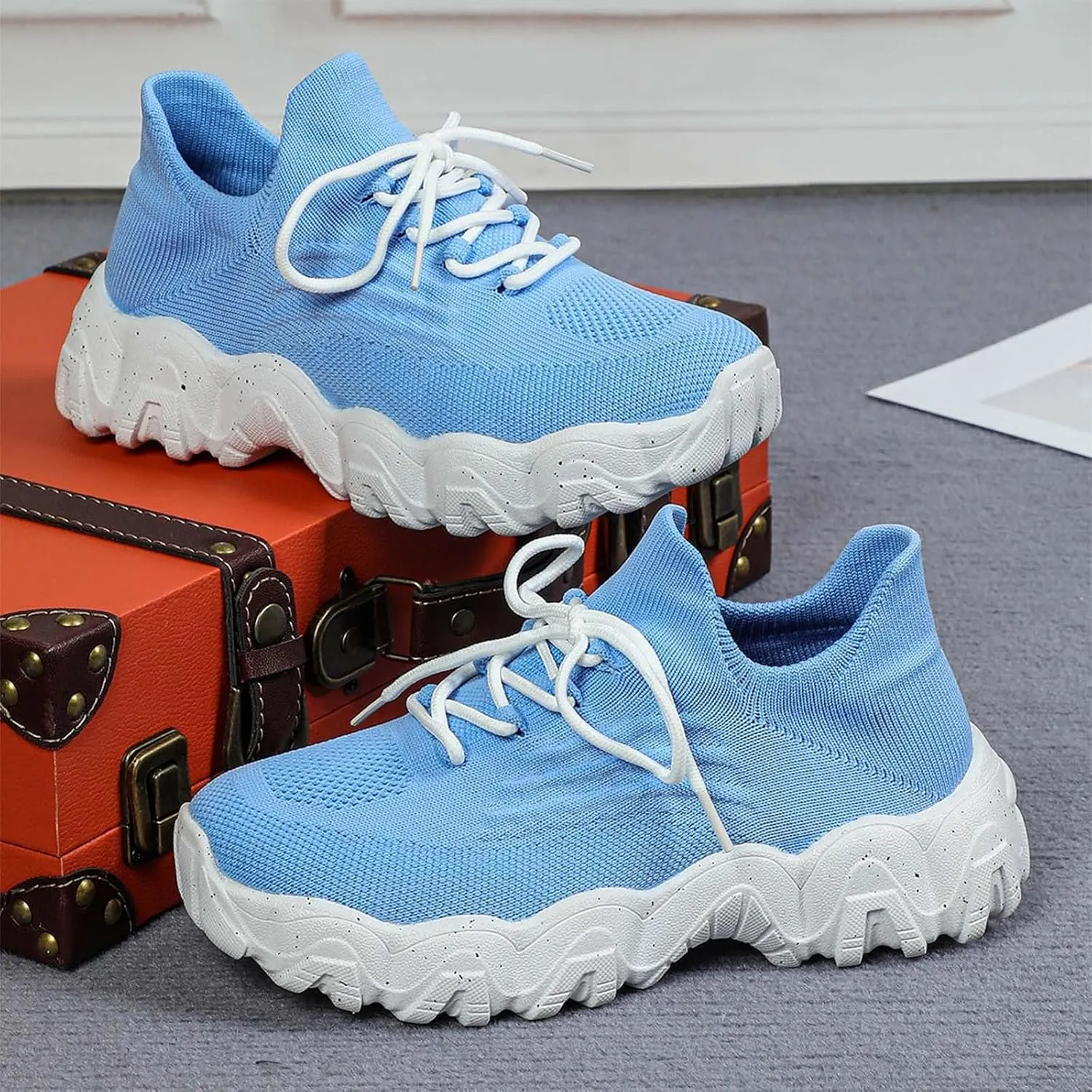 Women's Sneakers Womens Walking Shoes Sports Women's Shoes Breathable Sock Shoes Sneakers Women Shoes Athletic for Women
