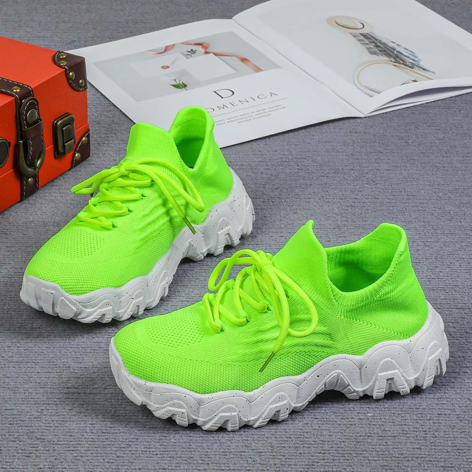 Women's Sneakers Womens Walking Shoes Sports Women's Shoes Breathable Sock Shoes Sneakers Women Shoes Athletic for Women