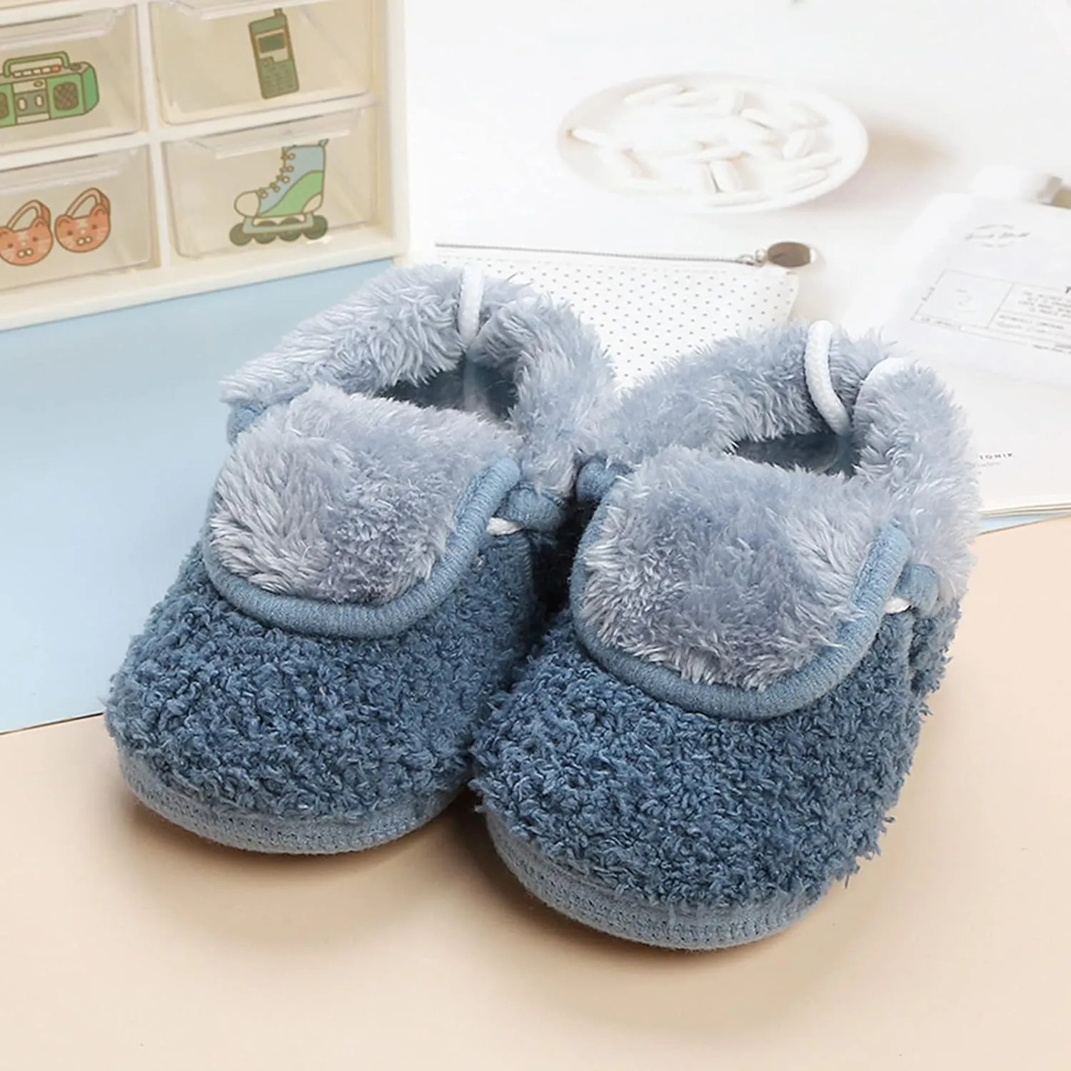 Womens Soft Curly Full Slippers Memory Foam Lightweight House Shoes Cozy Loafer with Fleece Lined
