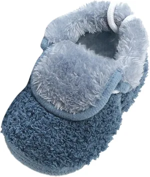 Womens Soft Curly Full Slippers Memory Foam Lightweight House Shoes Cozy Loafer with Fleece Lined