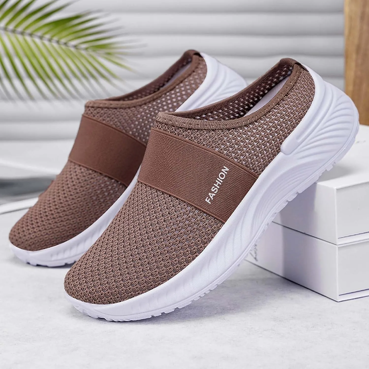 Women's Summer Casual Shoes Breathable Comfortable Soft Sole Slip On Walking Footwear Lightweight for Daily Wear